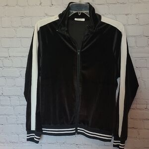 Black Velvet Medium EKOUAER Full Zip Track Jacket